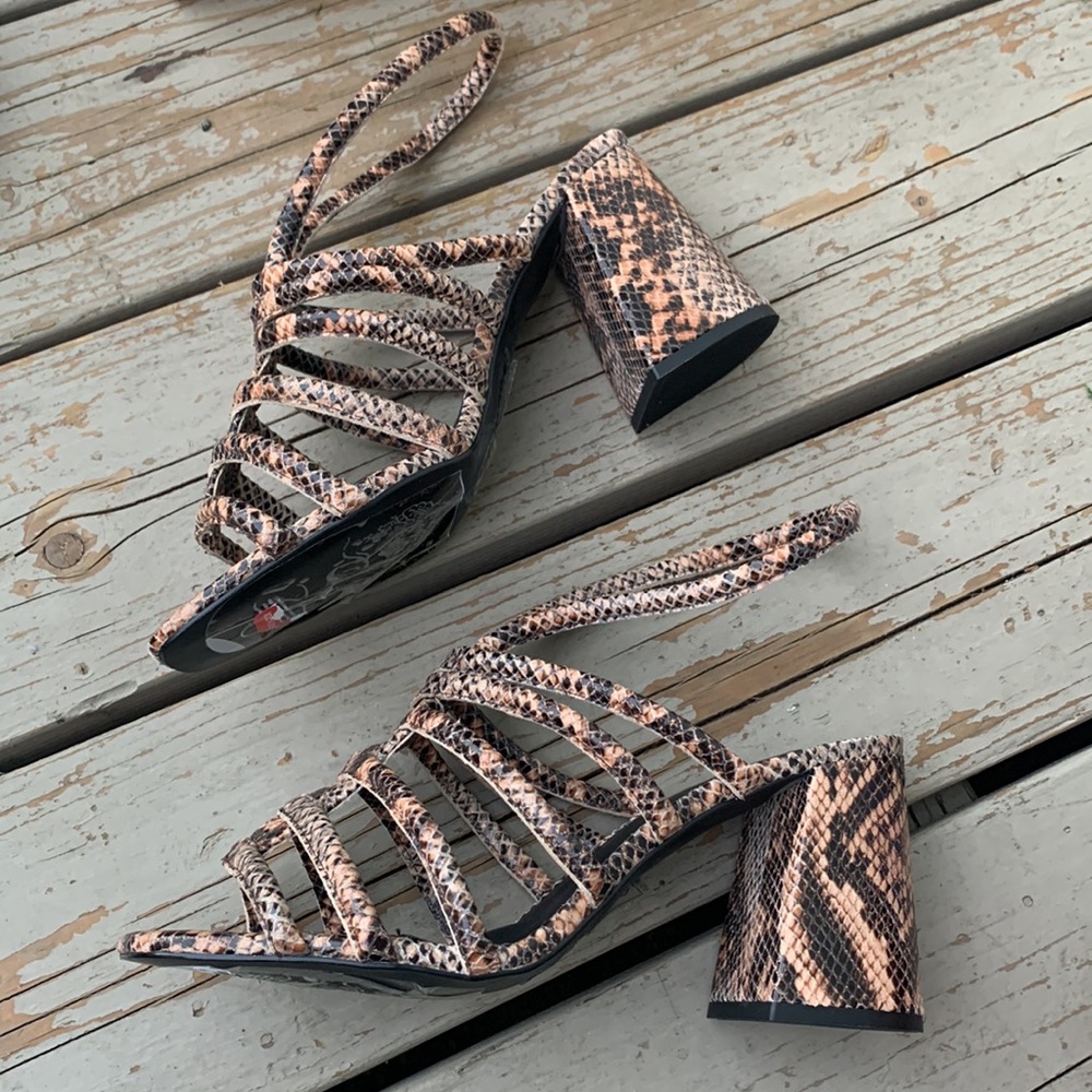 Snakeprint sandal FREE PEOPLE Maddox